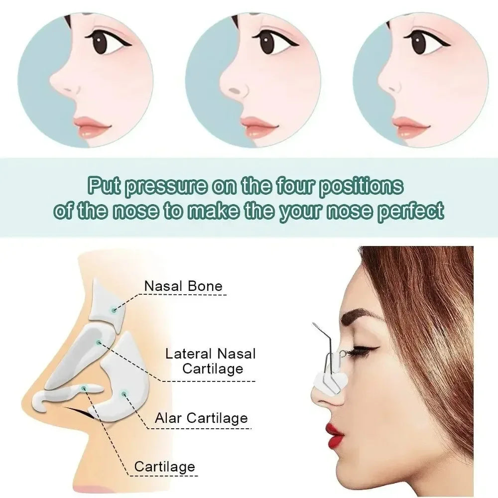 Beauty Nose Shapers No Pain Adjustable Nose Bridge Up Lifting Shaper Nose Straightener Face Comfortable Noses Shaping Clip