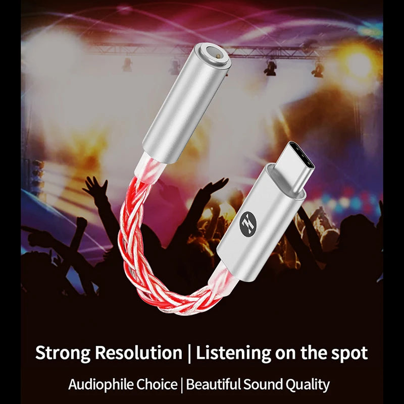 JCALLY JM6 Pro Type-C to 3.5mm Dual DAC CX31993 MAX97220 Digital Audio Portable Decoding Amp HiFi DAC Mobile Headset Adapter