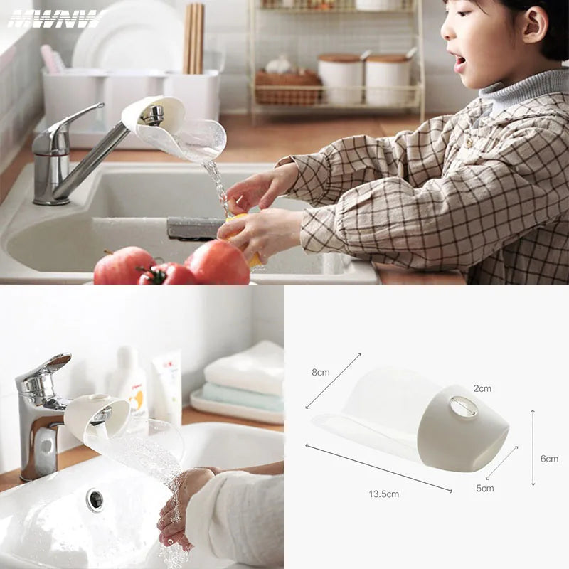 Splash Proof Kitchen Universal Faucet Extender Water Saving Adjustment Faucet Extender Bathroom Kitchen Gadget