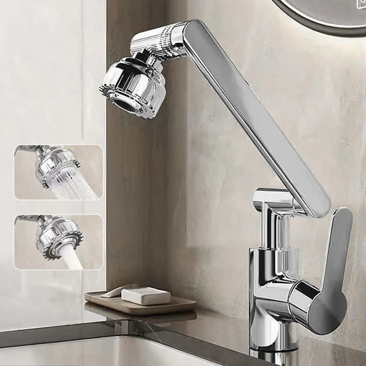 1080 Degree Swivel Kitchen Basin Sink Faucet Household Kitchen Bathroom Faucet Multi-function Flexible Booster Universal Taps
