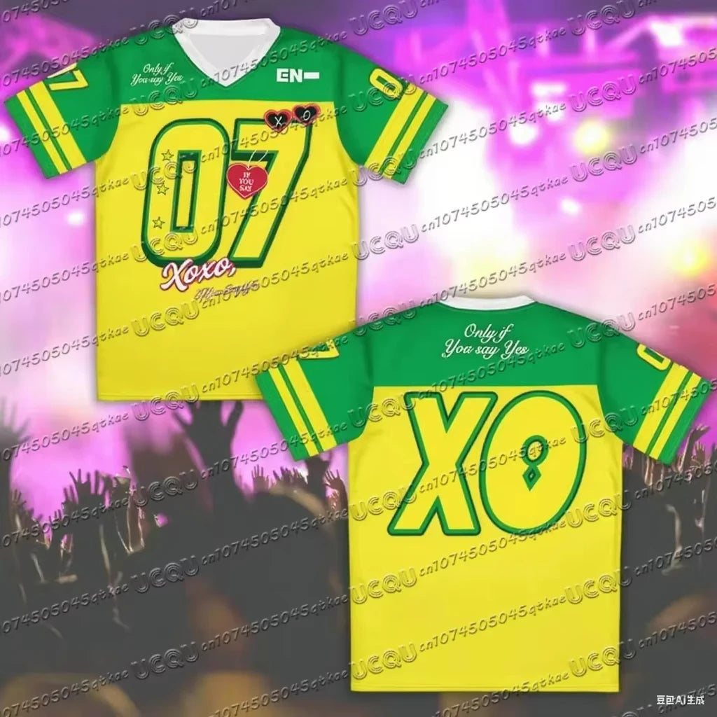 2025 T-shirt Men's Women's Summer Short Sleeved Top Korean Fashion Plus Sized Sports Clothing Tee YBSY XO Jersey