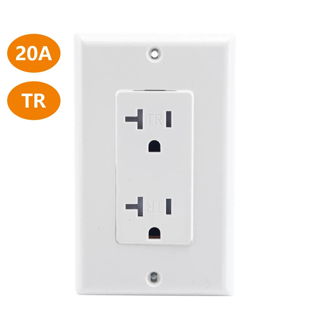 15 Amp 20Amp 125V American Standard Wall Socket Decorative 6 Pins Receptacle Outlet
