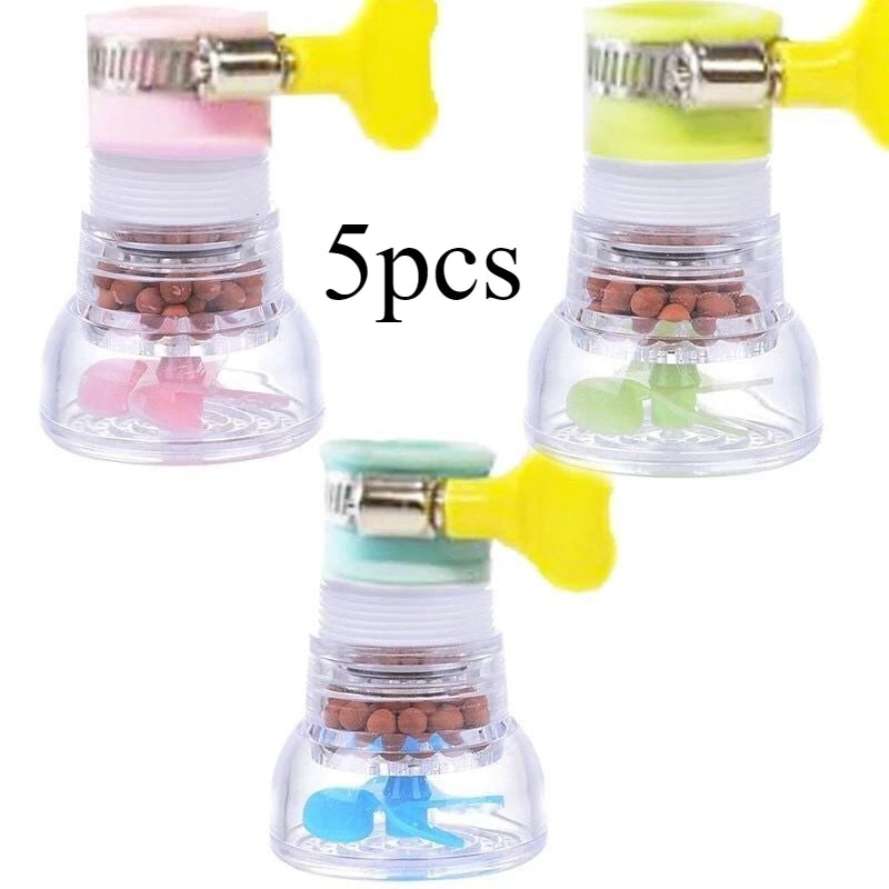 Universal 360 Degrees Rotatable Faucet Filter / Retractable Adjustable Flexible Tap Extender Kitchen Bathroom Accessories