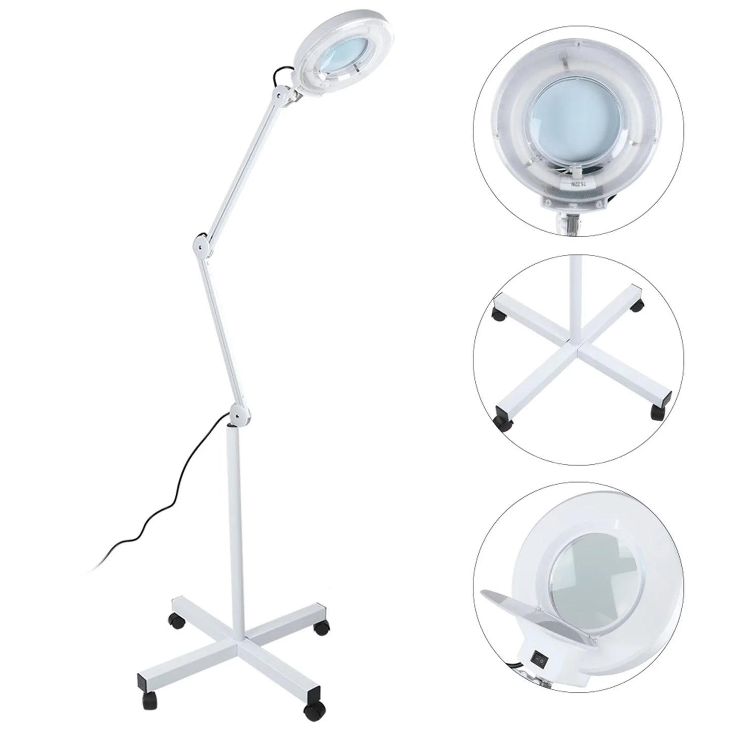 Desk Magnifier Magnifying Lamp Desk Magnifier Magnifying Lamp Light Skincare Beauty Nail Manicure Tattoo Salon Magnifying Light