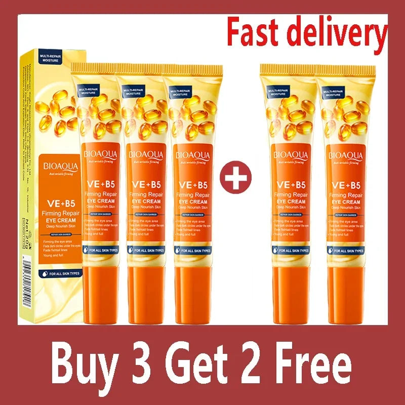 Instant Wrinkle Remove Eye Cream Collagen Firming Lift Fade Fine Lines Eye Bags Anti Dark Circle Puffiness Moisturizing Eye Care