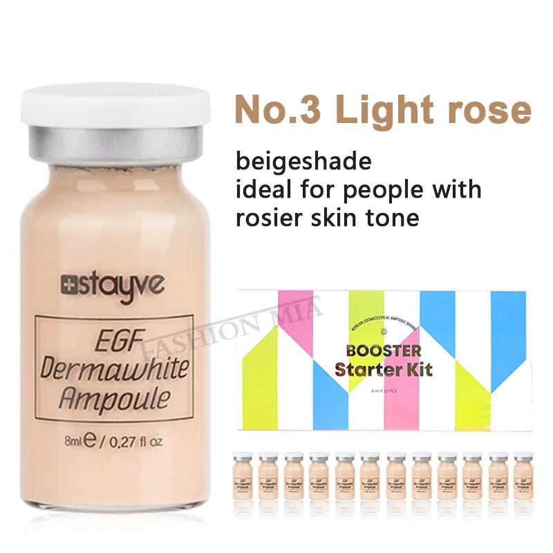 Stayve 8ml Korea BB Cream Glow Serum Starter Kit CC Foundation Cream Facial Essence Booster Repair Brightening Skin Care Beauty