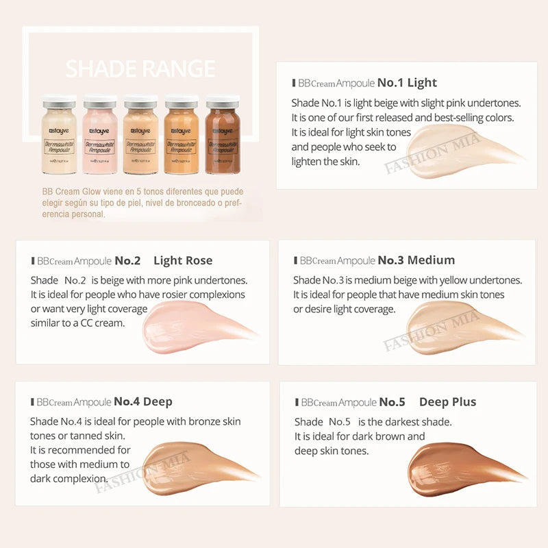 Stayve 8ml Korea BB Cream Glow Serum Starter Kit CC Foundation Cream Facial Essence Booster Repair Brightening Skin Care Beauty
