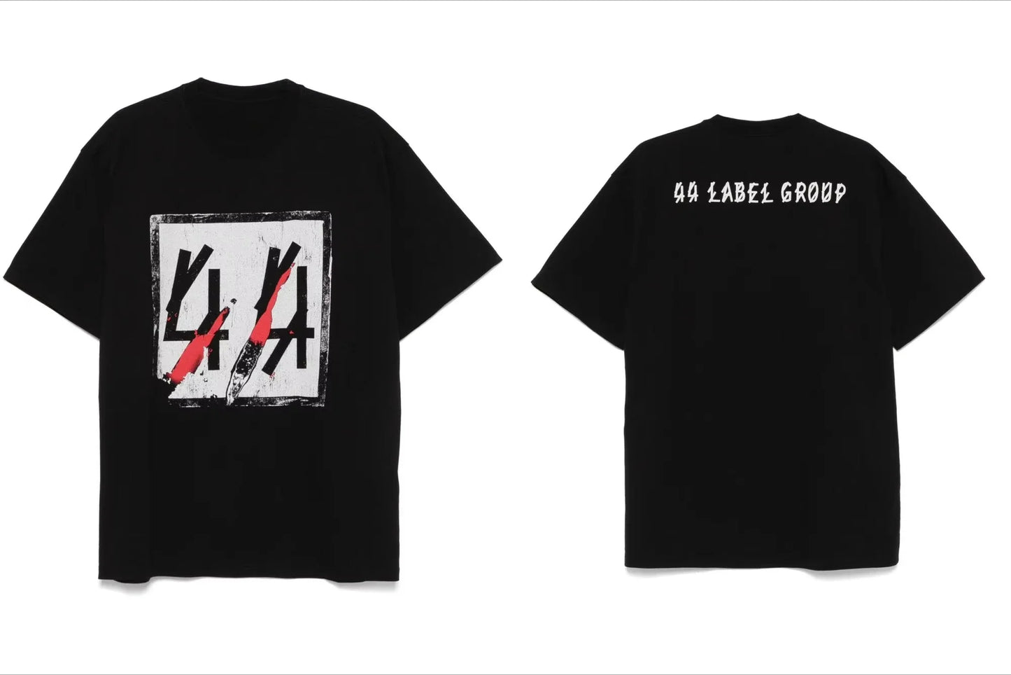 44 LABEL GROUP Sticka T-shirt Men's and Women's Cotton Summer 2025 Short Sleeve Cotton T-shirt Simple Fashion Print Top Tees