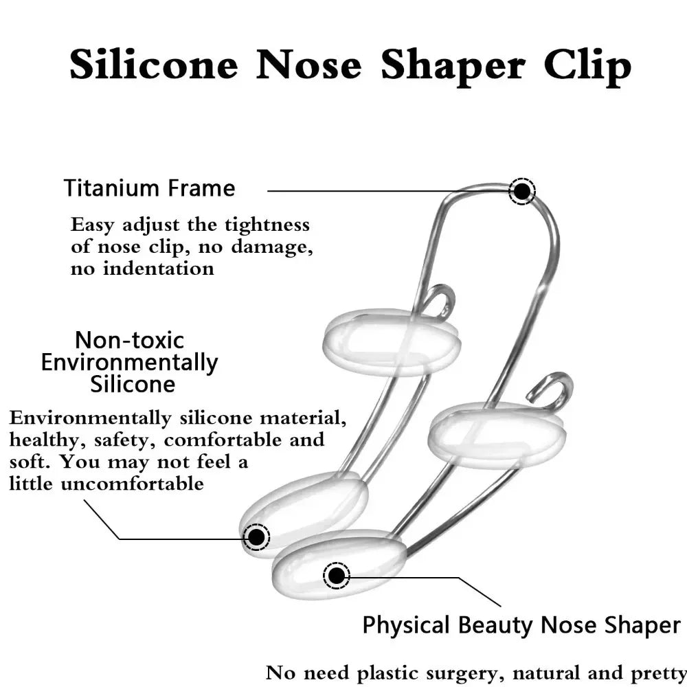 Beauty Nose Shapers No Pain Adjustable Nose Bridge Up Lifting Shaper Nose Straightener Face Comfortable Noses Shaping Clip