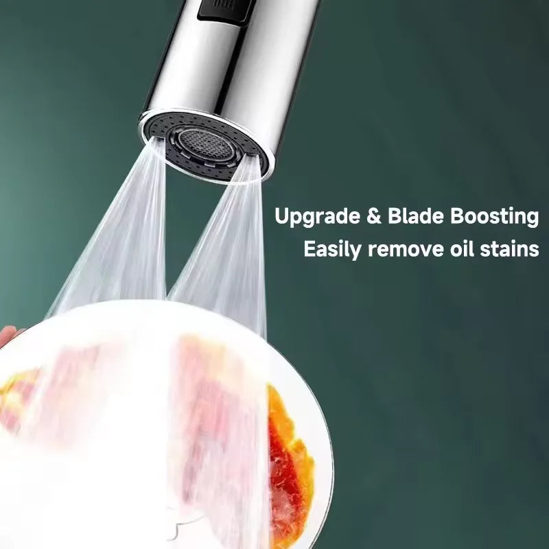 3 Modes Faucet Splash Proof Head Spout Filter Metal Extender Faucet Kitchen Aerator Universal Connector
