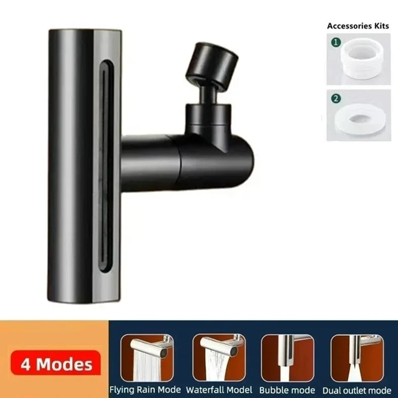 New Faucet Extenders 4 Modes Kitchen Faucet 720° Swivel Sprayer Head Bathroom Basin Water Tap Extender Rainfall Sink Mixer