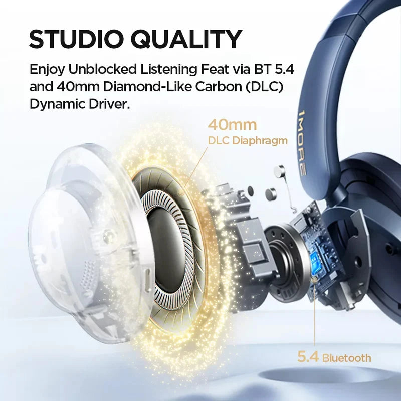 1MORE SonoFlow Pro Bluetooth Headphones Wireless Headsets Hi-Res ANC  flash-sale penetration items electronics