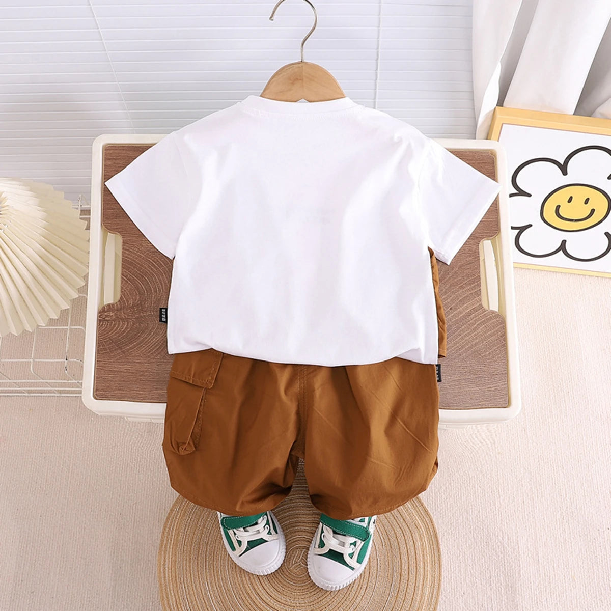 Summer Baby Boys Clothes Set Children Clothes Infant Clothing Sets T-Shirts Tops+ Shorts 2PCS/Suit Baby Girls Clothing Kids Sets