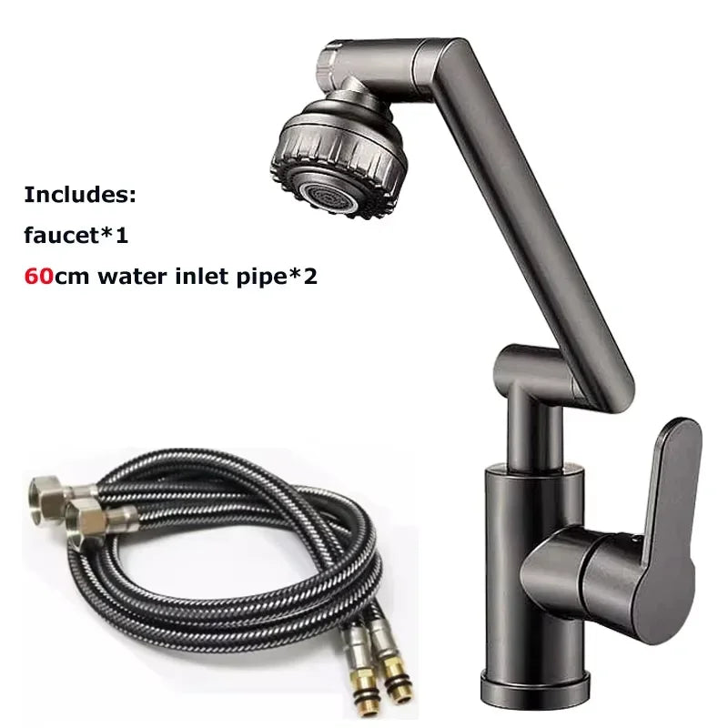 Booster kitchen bathroom universal rotary faucet home bathroom multifunctional washbasin faucet hot and cold washbasin