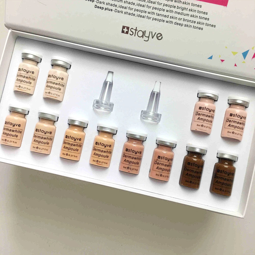 Stayve 8ml Korea BB Cream Glow Serum Starter Kit CC Foundation Cream Facial Essence Booster Repair  Brightening Skin Care Beauty