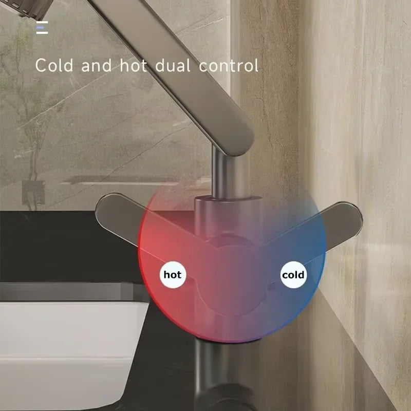 Booster kitchen bathroom universal rotary faucet home bathroom multifunctional washbasin faucet hot and cold washbasin