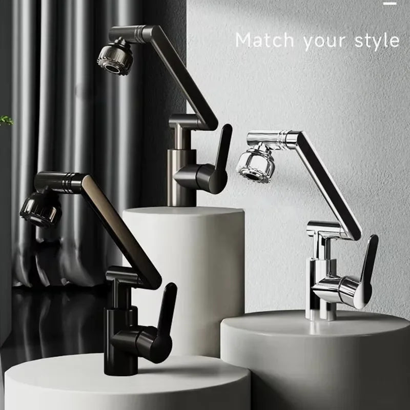 Booster kitchen bathroom universal rotary faucet home bathroom multifunctional washbasin faucet hot and cold washbasin