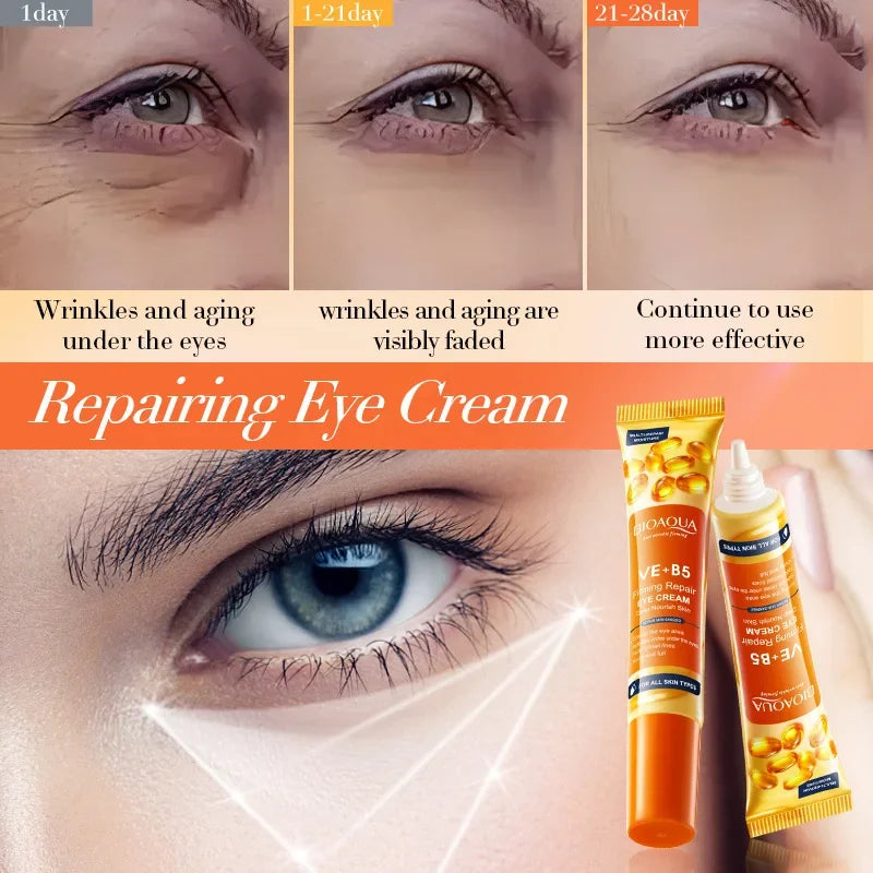 Instant Wrinkle Remove Eye Cream Collagen Firming Lift Fade Fine Lines Eye Bags Anti Dark Circle Puffiness Moisturizing Eye Care