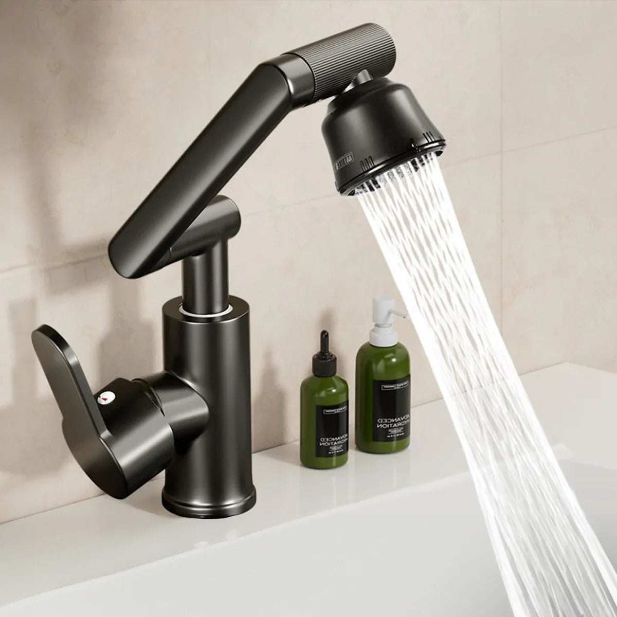 1080 Degree Swivel Kitchen Basin Sink Faucet Household Kitchen Bathroom Faucet Multi-function Flexible Booster Universal Taps