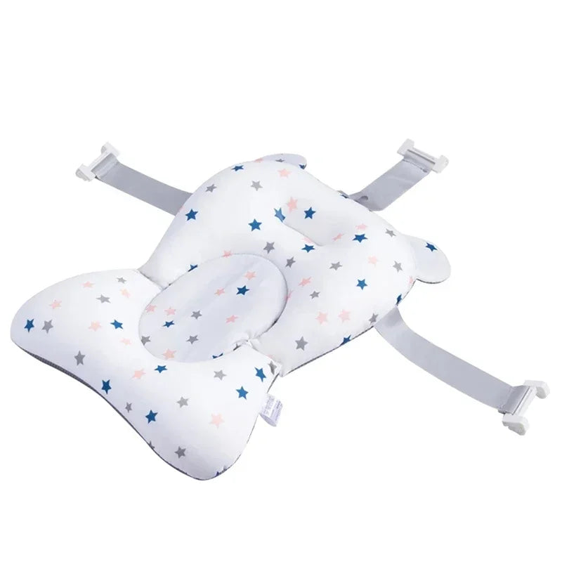 Newborn Bathtub Pillow Infant Anti-Slip Soft Comfort Body Cushion Baby Bath Seat Support Mat Foldable Bath Tub Pad &amp Chair