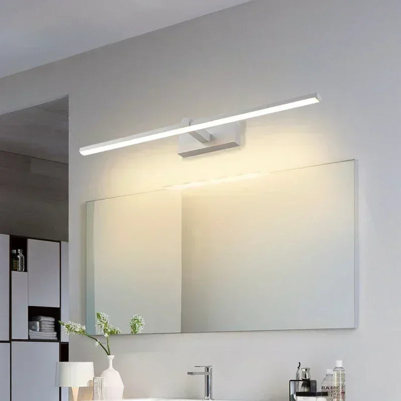 Modern LED Mirror Front Lamp Bathroom Lamps Bedroom Dressing Lights Kitchen Home 40/60/80/100cm Long Lamp Led Lighting Lustre