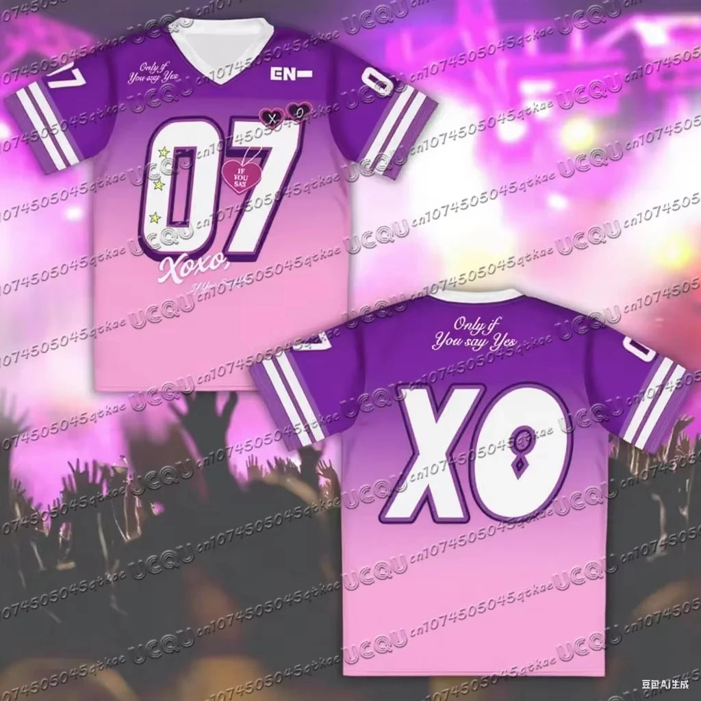 2025 T-shirt Men's Women's Summer Short Sleeved Top Korean Fashion Plus Sized Sports Clothing Tee YBSY XO Jersey