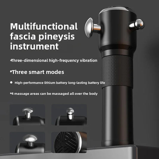 High Frequency Fascia Gun Relaxation Gun Sports Fitness Muscle Relaxation Massager Full Body Massage 3 Gear
