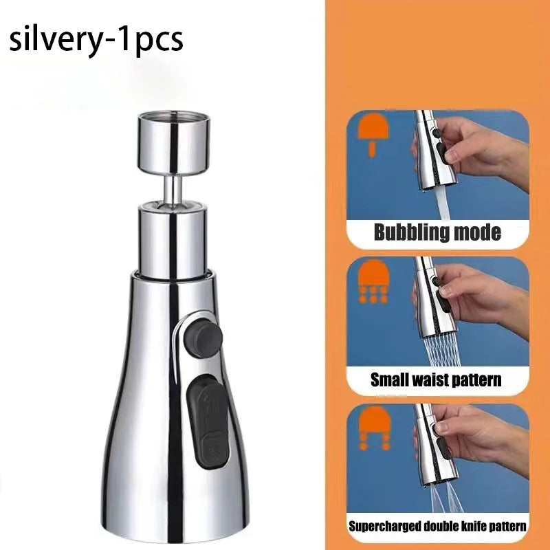 Kitchen Sink Faucet Multifunctional 360 ° Rotation Splash Proof Extend Faucets Accessories Removable Fixture Home Improvement