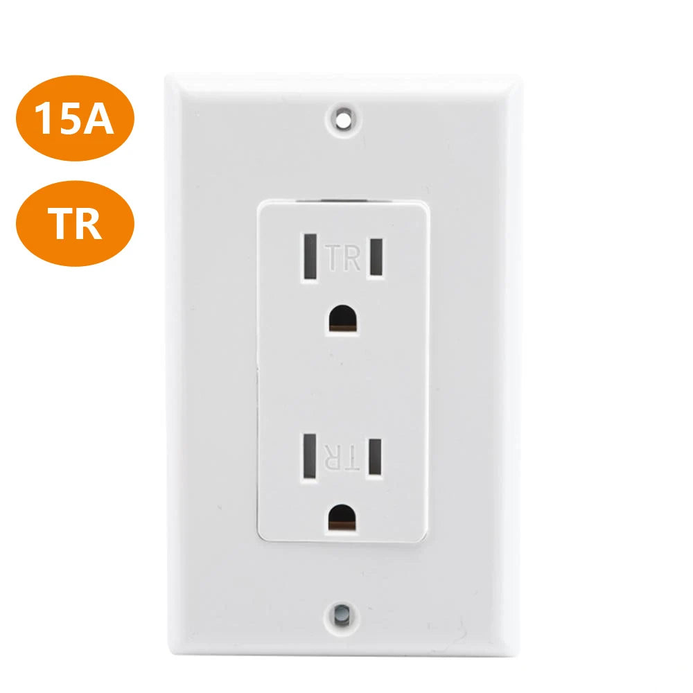 15 Amp 20Amp 125V American Standard Wall Socket Decorative 6 Pins Receptacle Outlet