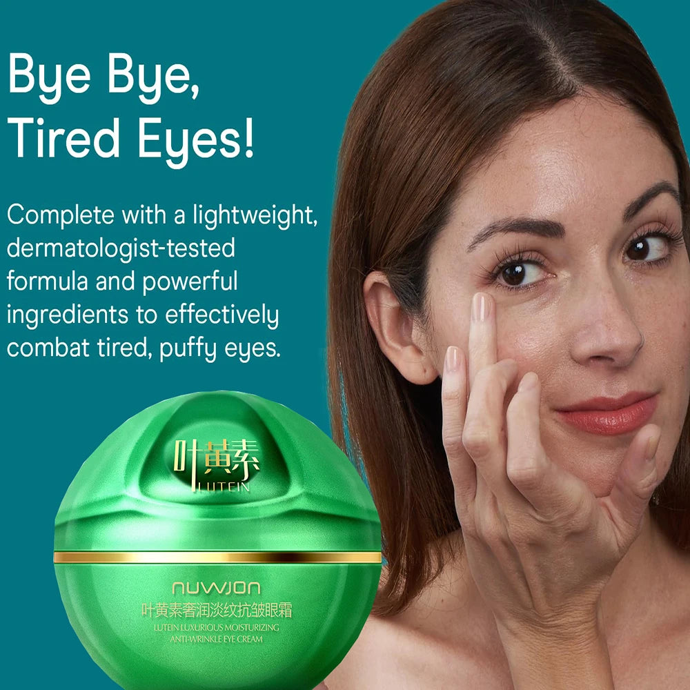 Lutein Moisturizing Anti-Wrinkle Smooths Wrinkle Reduces Eye Bags Lightens Fine Lines Eliminates Puffiness Tightens Skin Firming