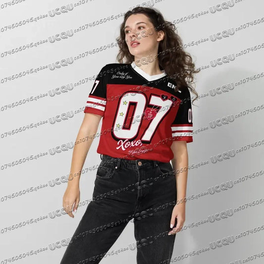 2025 T-shirt Men's Women's Summer Short Sleeved Top Korean Fashion Plus Sized Sports Clothing Tee YBSY XO Jersey