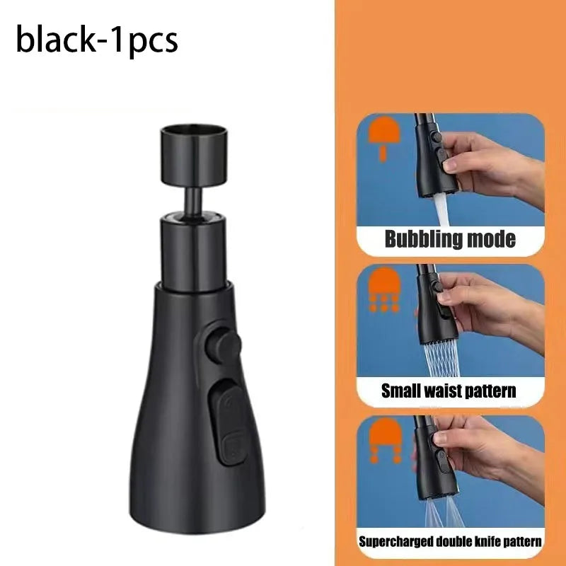 Kitchen Sink Faucet Multifunctional 360 ° Rotation Splash Proof Extend Faucets Accessories Removable Fixture Home Improvement