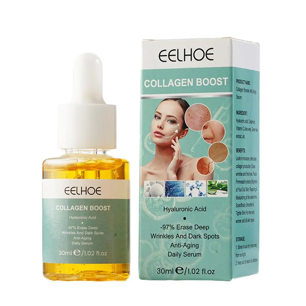 1/2PCS Advanced Collagen Boost Face Serum Brightening Collagen Moisturizing Face Essence Fade Fine Lines Face Lifting Skin Care