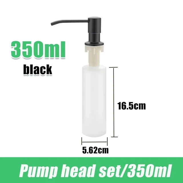 500ML Liquid Soap Bottle Sink Mount Hand Pressure Soap Dispenser Bottle  Kitchen Sink Liquid Soap Dispenser Pump Stainless Steel