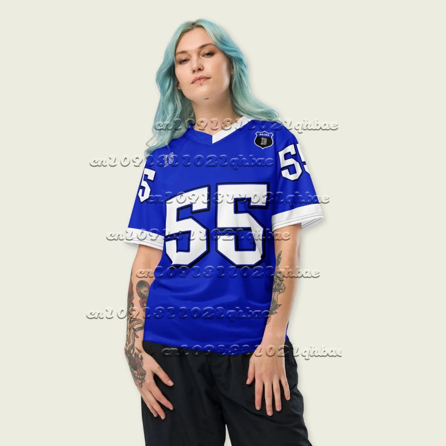 Hot New Fashion Men's And Women's Y2K Summer Carlos Sainz 2025 Football Jersey Loose Breathable Quick Drying Oversized T-shirt