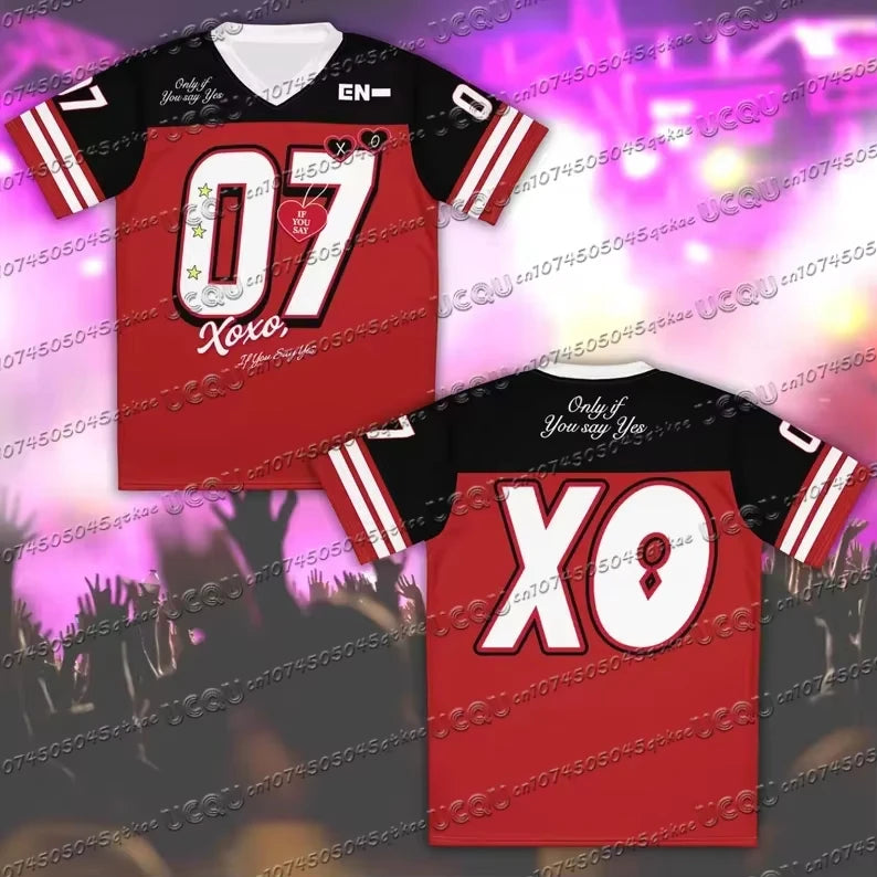 2025 T-shirt Men's Women's Summer Short Sleeved Top Korean Fashion Plus Sized Sports Clothing Tee YBSY XO Jersey
