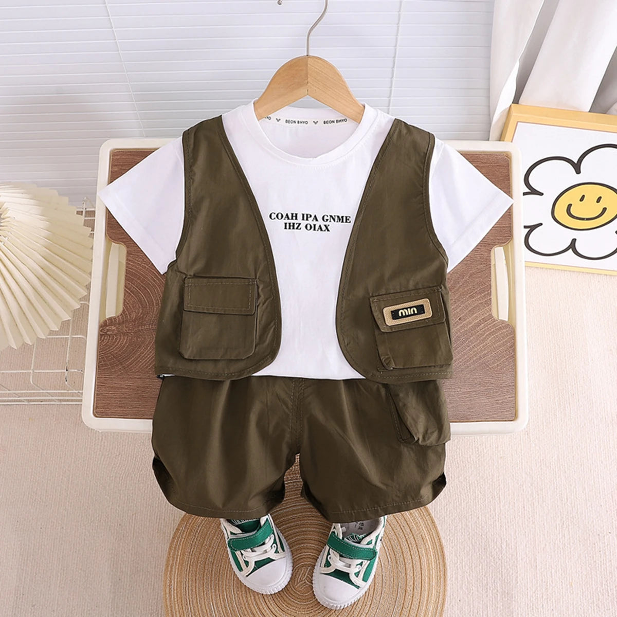 Summer Baby Boys Clothes Set Children Clothes Infant Clothing Sets T-Shirts Tops+ Shorts 2PCS/Suit Baby Girls Clothing Kids Sets
