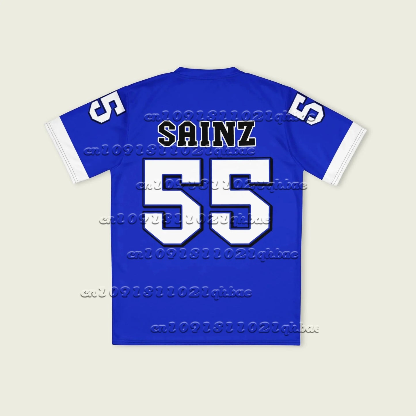 Hot New Fashion Men's And Women's Y2K Summer Carlos Sainz 2025 Football Jersey Loose Breathable Quick Drying Oversized T-shirt