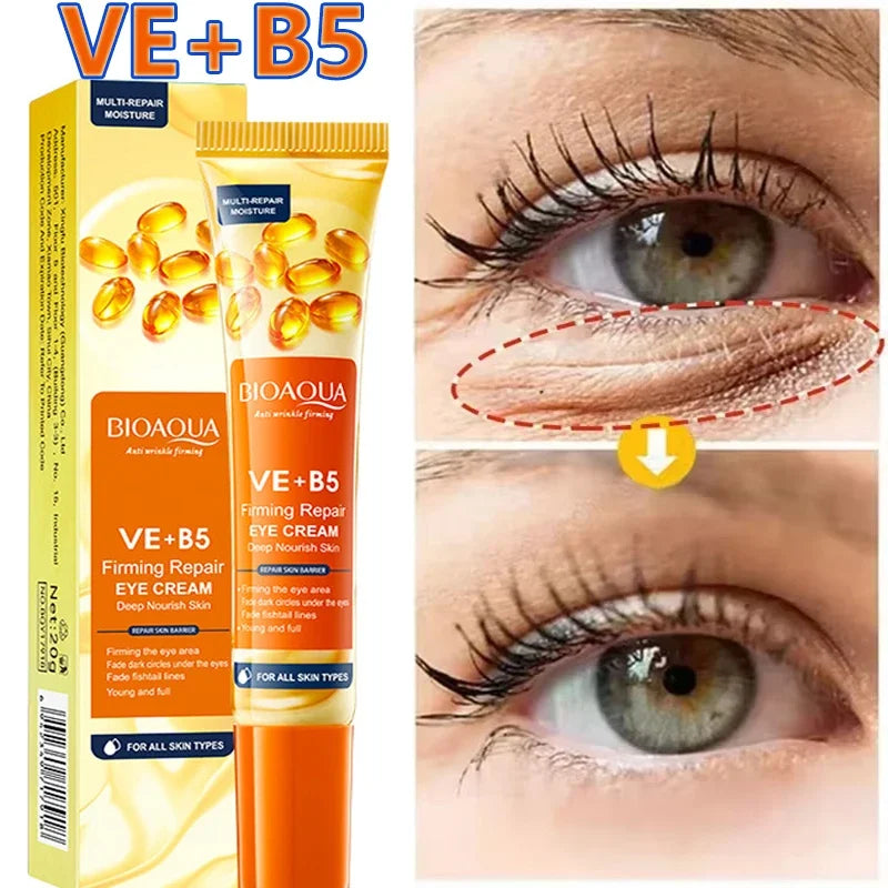 Instant Wrinkle Remove Eye Cream Collagen Firming Lift Fade Fine Lines Eye Bags Anti Dark Circle Puffiness Moisturizing Eye Care