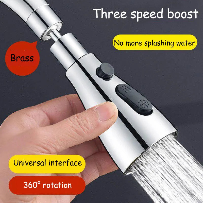 Kitchen Sink Faucet Multifunctional 360 ° Rotation Splash Proof Extend Faucets Accessories Removable Fixture Home Improvement