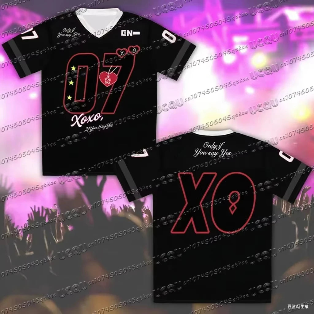 2025 T-shirt Men's Women's Summer Short Sleeved Top Korean Fashion Plus Sized Sports Clothing Tee YBSY XO Jersey