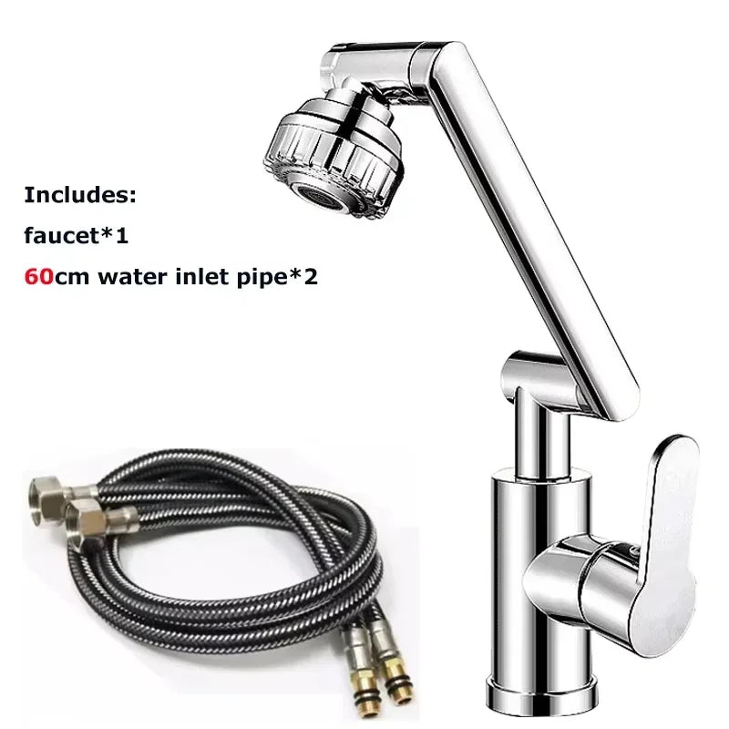 Booster kitchen bathroom universal rotary faucet home bathroom multifunctional washbasin faucet hot and cold washbasin