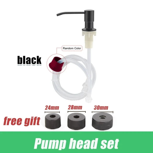 500ML Liquid Soap Bottle Sink Mount Hand Pressure Soap Dispenser Bottle  Kitchen Sink Liquid Soap Dispenser Pump Stainless Steel