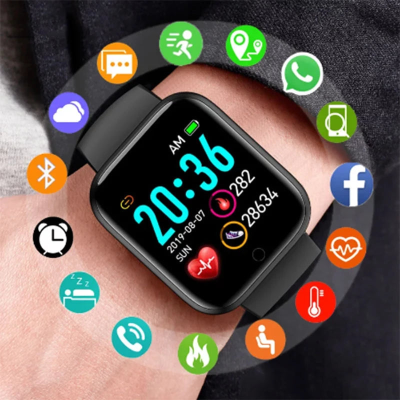 Men Digital Smart Watch sport waterproof watch Men watches led electronic wristwatch Custom wallpaper Smartwatch Women
