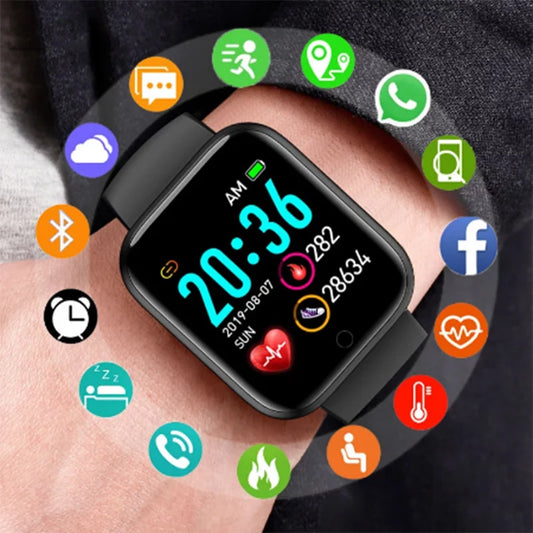 Men Digital Smart Watch sport waterproof watch Men watches led electronic wristwatch Custom wallpaper Smartwatch Women