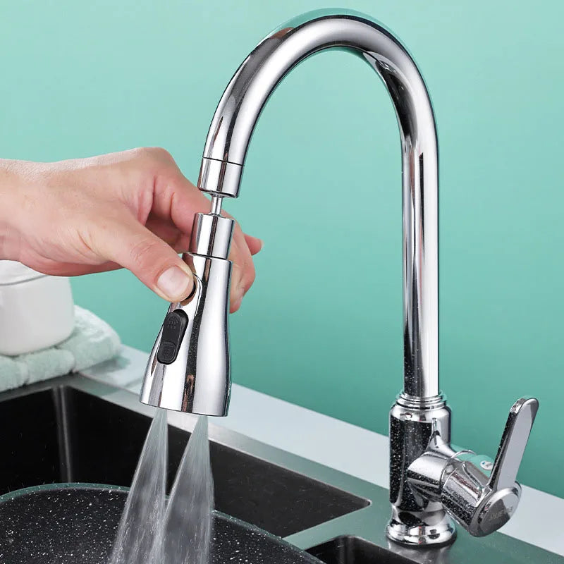 Kitchen Sink Faucet Multifunctional 360 ° Rotation Splash Proof Extend Faucets Accessories Removable Fixture Home Improvement