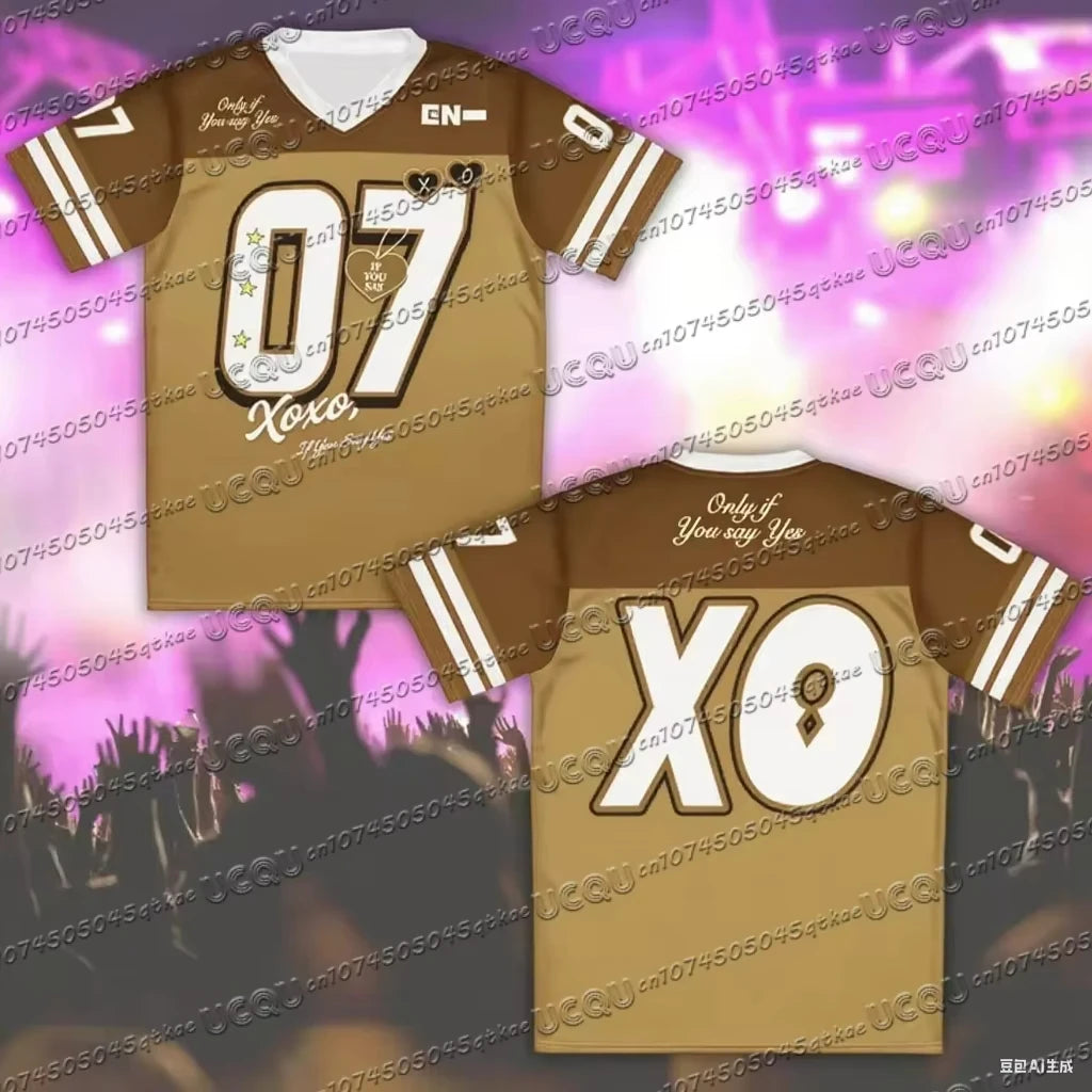 2025 T-shirt Men's Women's Summer Short Sleeved Top Korean Fashion Plus Sized Sports Clothing Tee YBSY XO Jersey