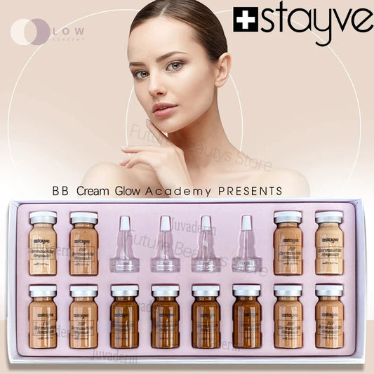 Stayve 8ml Korea BB Cream Glow Serum Starter Kit CC Foundation Cream Facial Essence Booster Repair  Brightening Skin Care Beauty