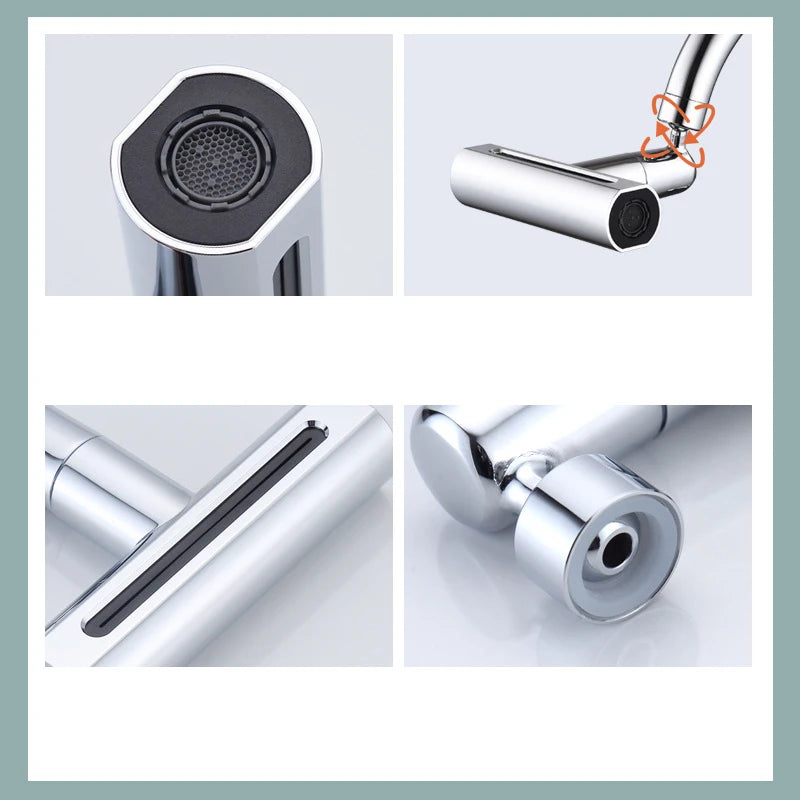 New Faucet Extenders 4 Modes Kitchen Faucet 720° Swivel Sprayer Head Bathroom Basin Water Tap Extender Rainfall Sink Mixer
