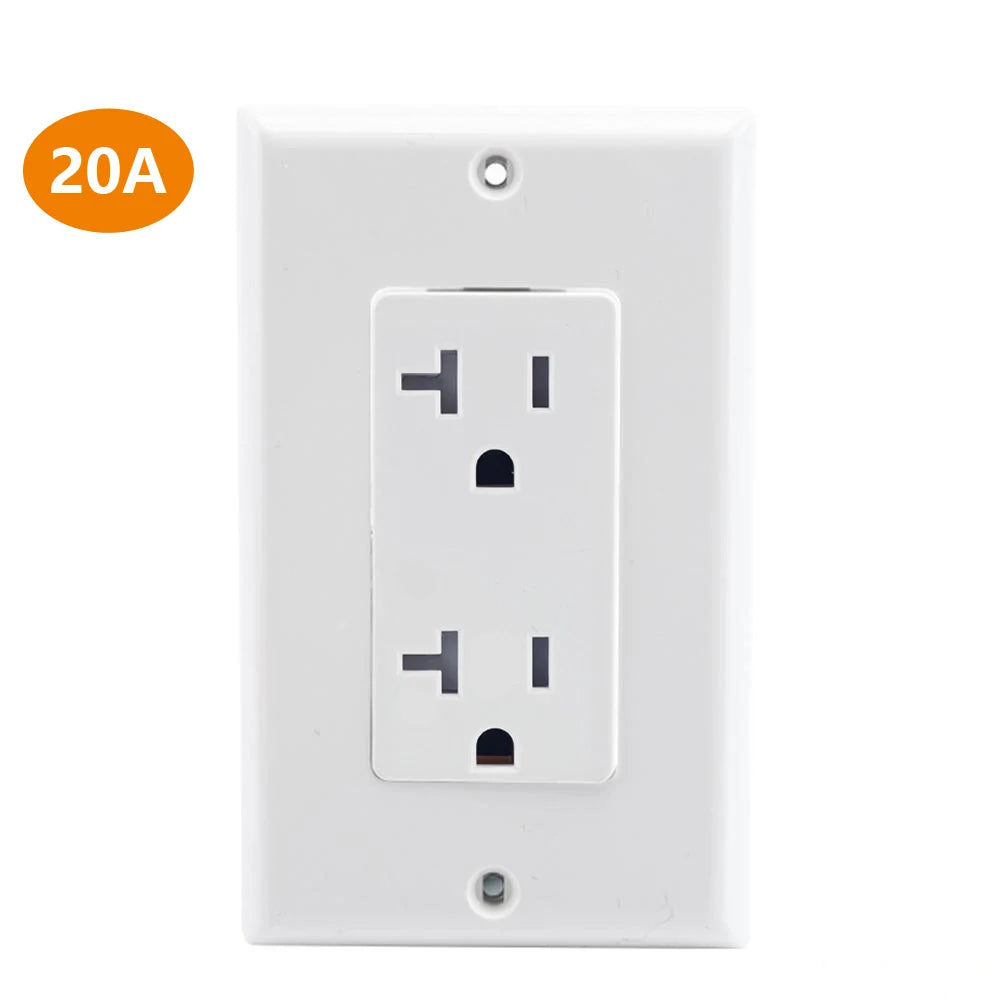 15 Amp 20Amp 125V American Standard Wall Socket Decorative 6 Pins Receptacle Outlet